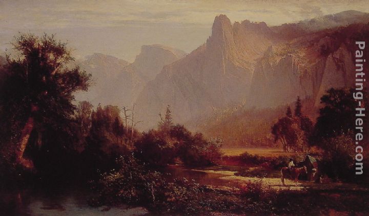 Yosemite Valley painting - Thomas Hill Yosemite Valley art painting